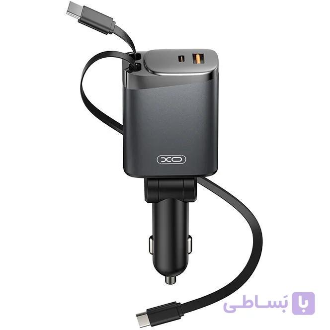 شارژر فندکی خودرو 4in1 مدل XO-CC71 با توان 108 وات — تصویر 1