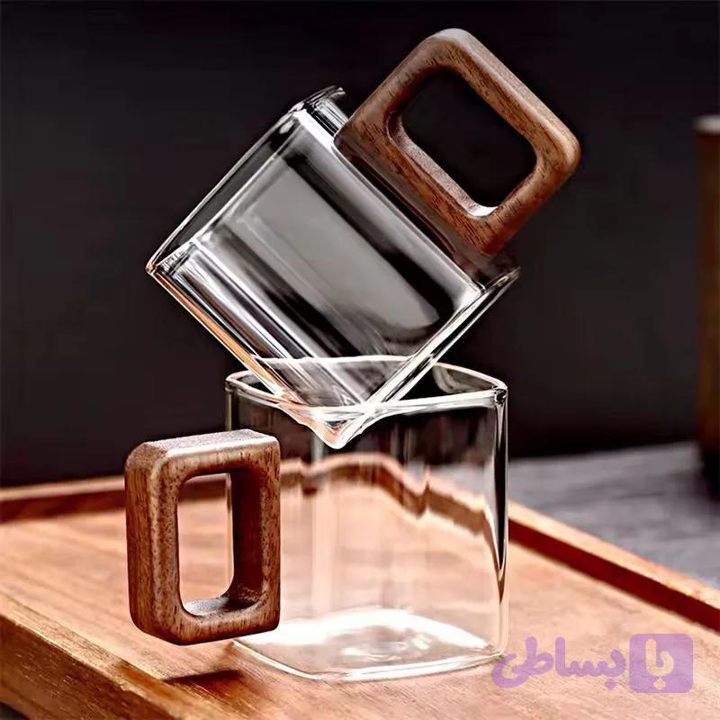 فنجان پیرکس مربعی