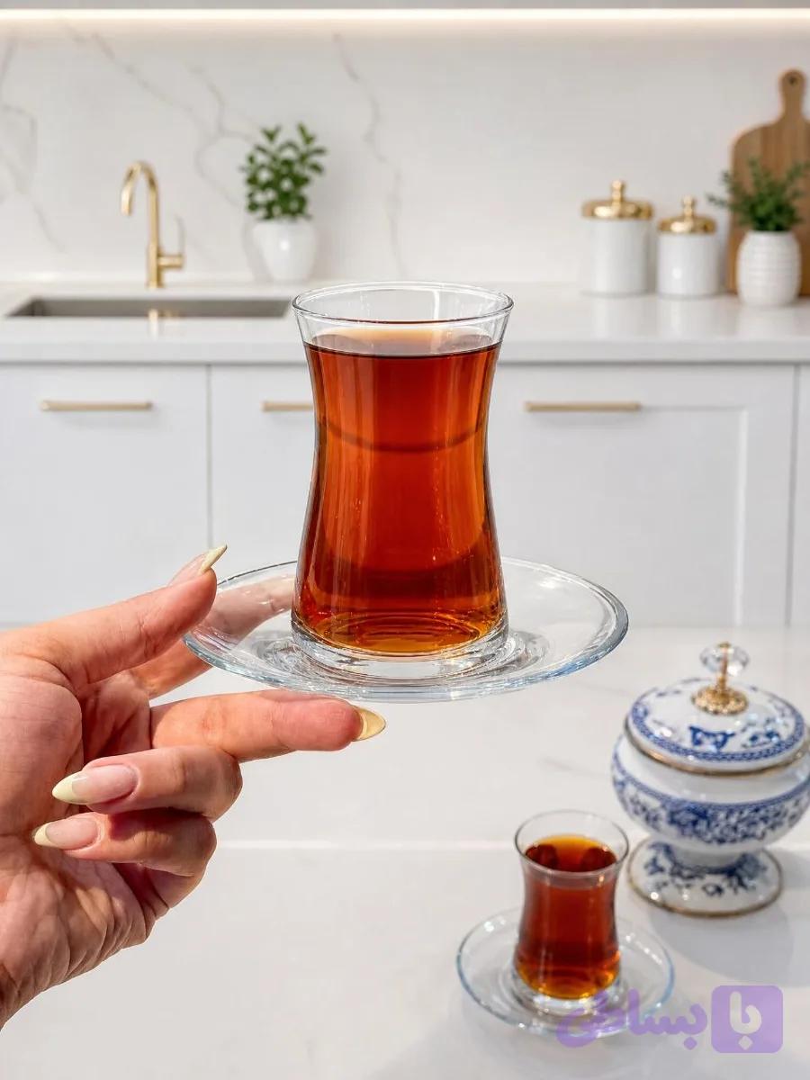 استکان نعلبکی Heybeli 🇹🇷