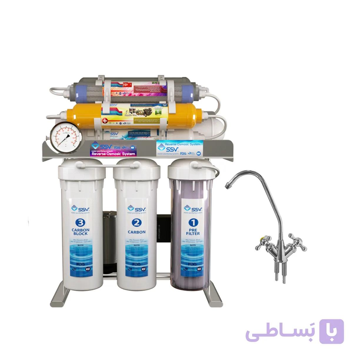 دستگاه تصفیه آب اس اس وی مدل UltraSpring 2W X1000 به همراه شیر تصفیه آب — تصویر 1