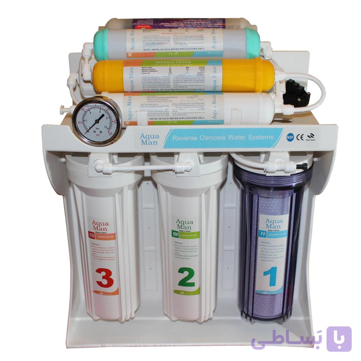 دستگاه تصفیه کننده آب آکوا من مدل Ro-F8 — تصویر 1