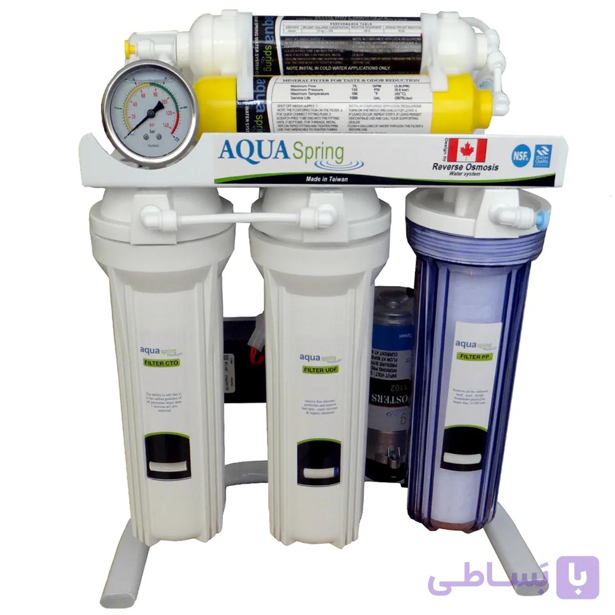 دستگاه تصفیه آب آکوآاسپرینگ مدل RO-S140 — تصویر 1