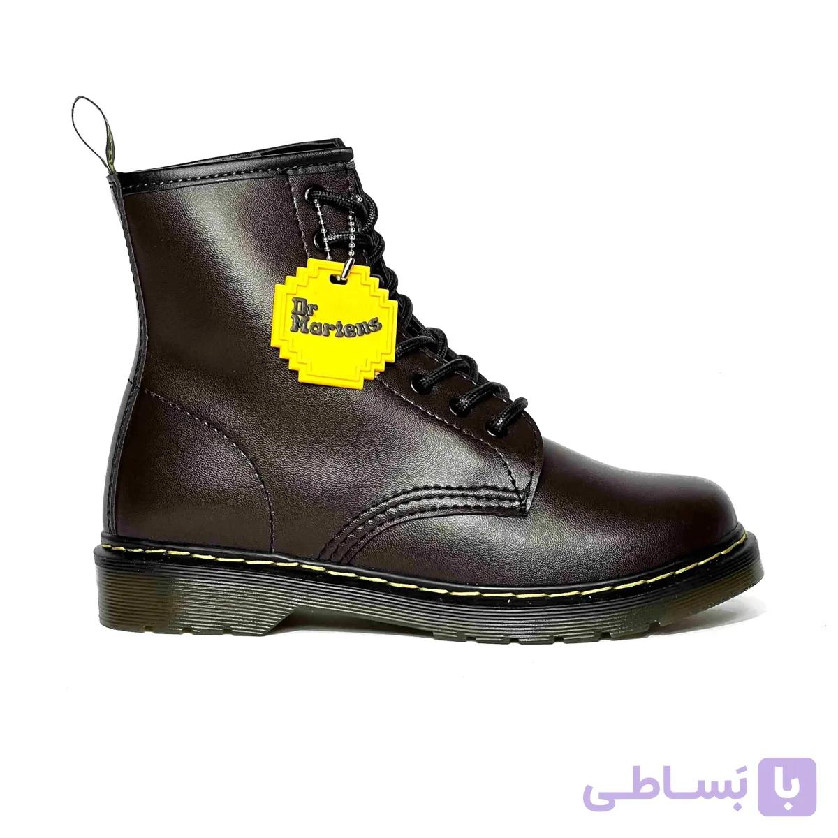 نیم بوت دکتر مارتنز قهوه ای تیره — تصویر 1