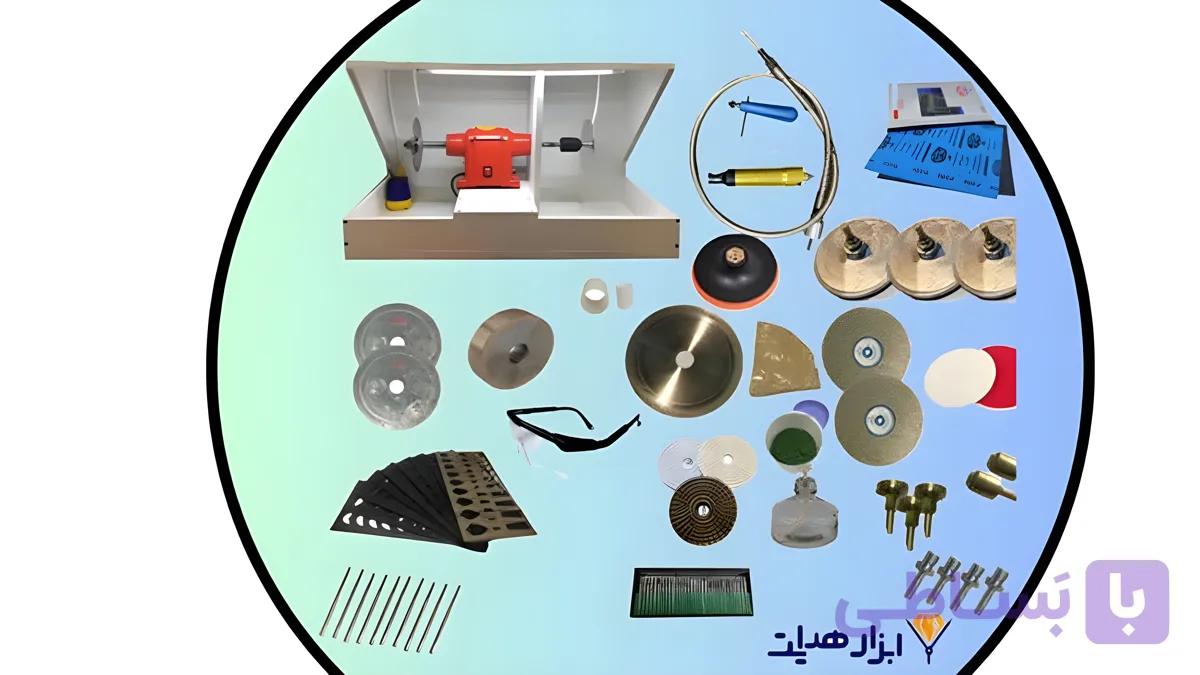 دستگاه گوهر تراشی-حکاکی 500وات (پکیج فوق پیشرفته حرفه ای کد 22