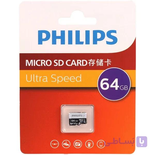 کارت حافظه میکرو فیلیپس ۶۴ گیگابایت مدل Ultra Speed U3 A1 V30 - ریتون