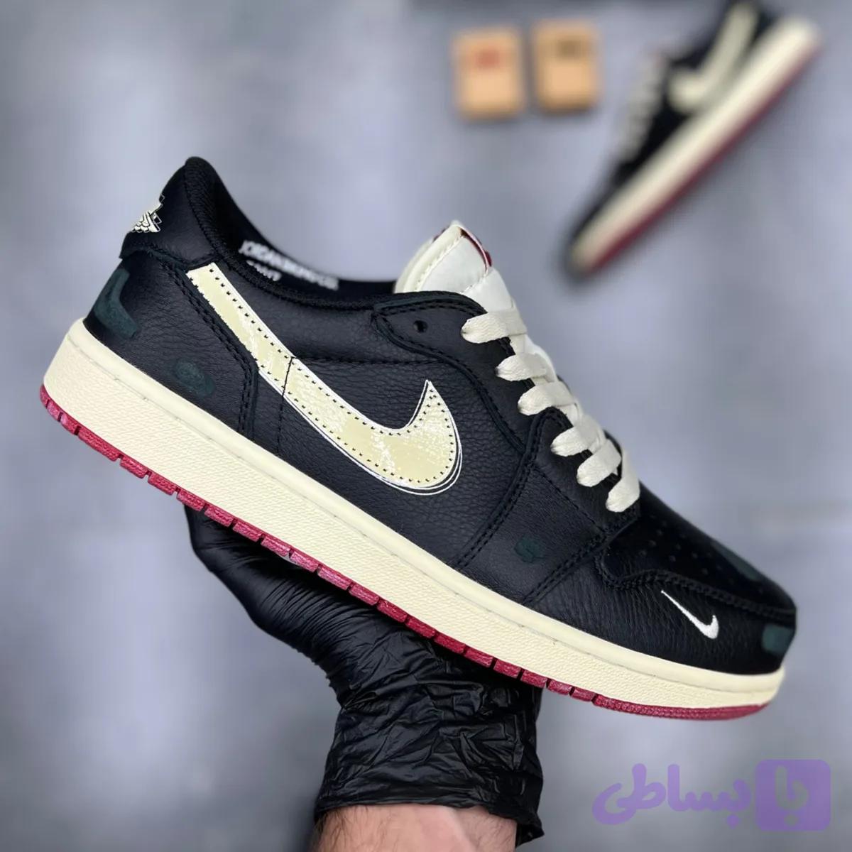 جردن 1 لو بایک (رپلیکا کوالیتی) air 1 Low jordan1 bike 5700 — تصویر 1