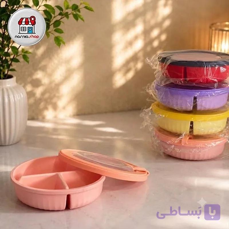 ظرف سه خانه گرد هایلین Anyxia کد 155