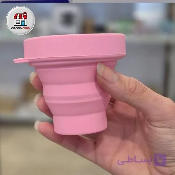 لیوان سیلیکونی جمع شونده