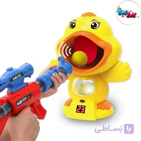 اسباب بازی تفنگ سیبل دار طرح اردک کد 4A-666