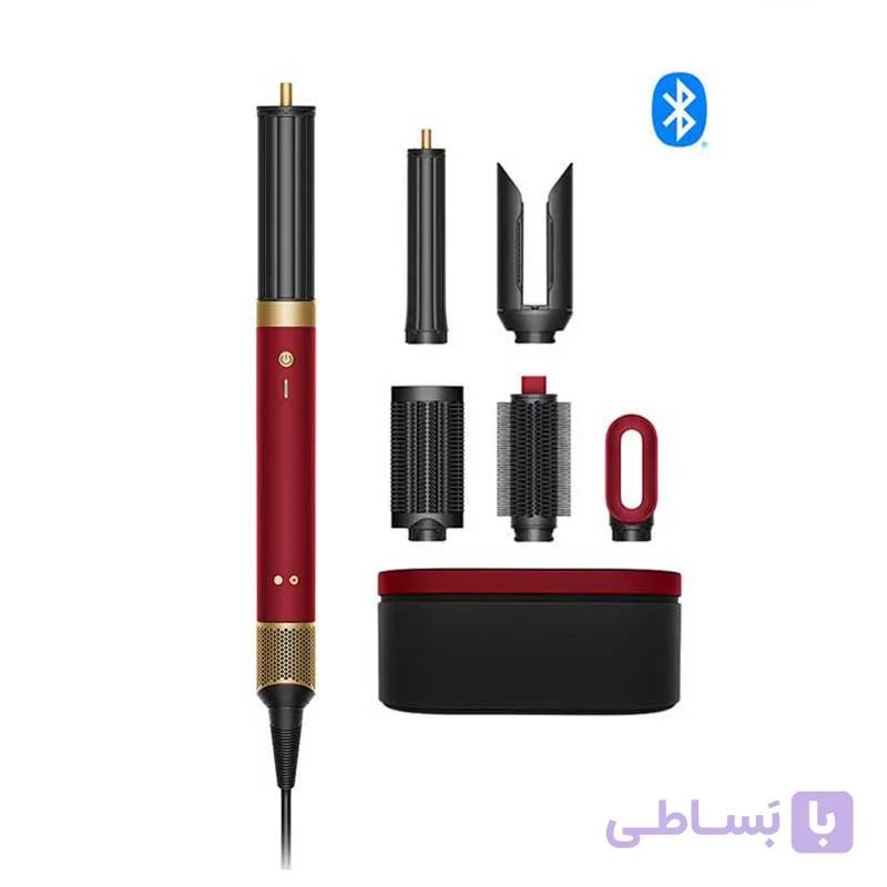 سشوار حالت دهنده مو ایررپ دایسون مدل Co-anda 2x HS09 Red Velvet/Gold — تصویر 1