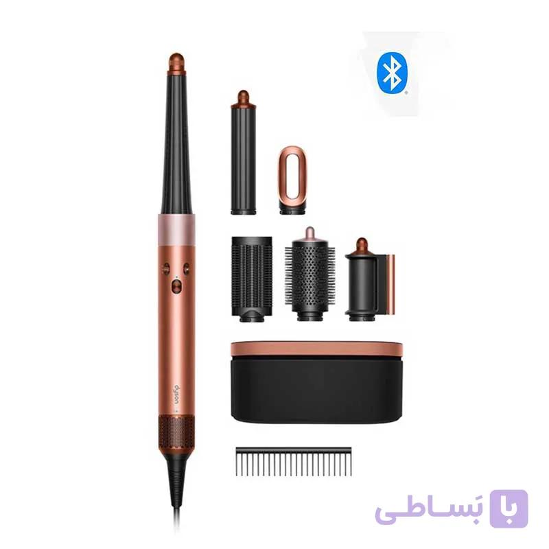 سشوار حالت دهنده مو ایررپ دایسون مدل DYSON AIRWRAP HS08 Amber Silk/Pink Champagne — تصویر 1