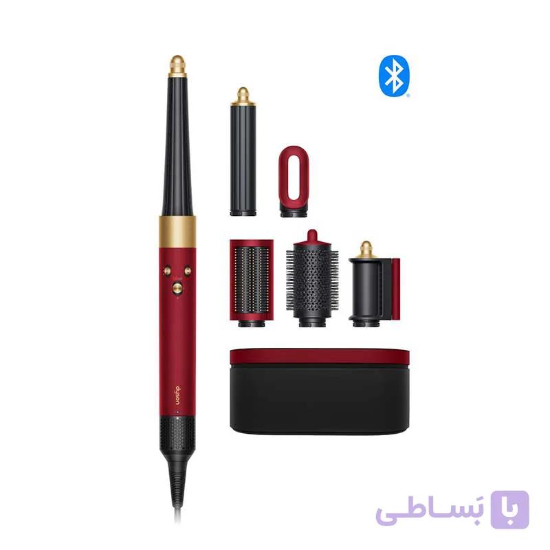 سشوار حالت دهنده مو ایررپ دایسون مدل DYSON AIRWRAP HS08 Red Velvet/Gold — تصویر 1