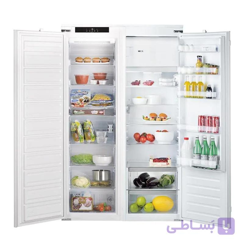 یخچال و فریزر دوقلو توکار آریستون مدل ARISTON BF 1801 E F Aa / BSZ 18022 — تصویر 1