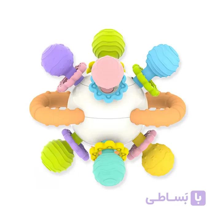اسباب‌بازی و دندانگیر چندحسی توپی نوزاد 041A — تصویر 1