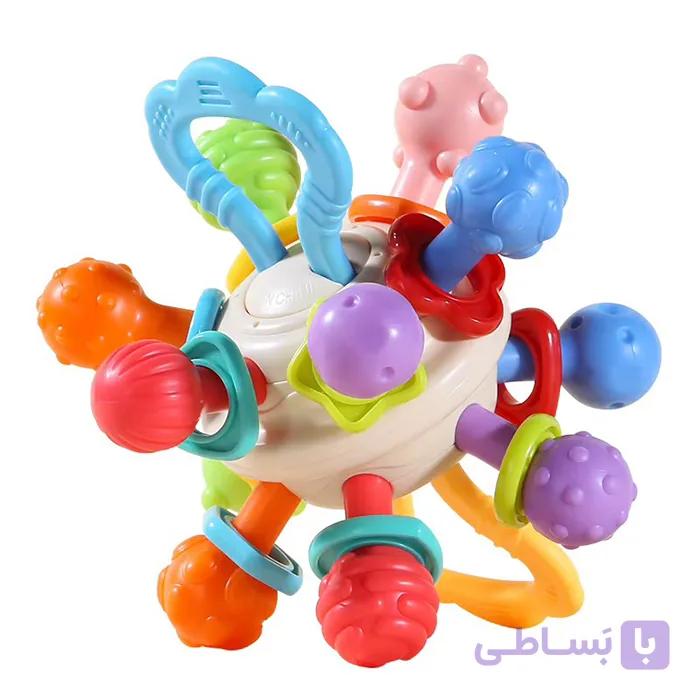 اسباب‌بازی و دندانگیر چندحسی نوزاد هانگر مدل Huanger HE0194 — تصویر 1