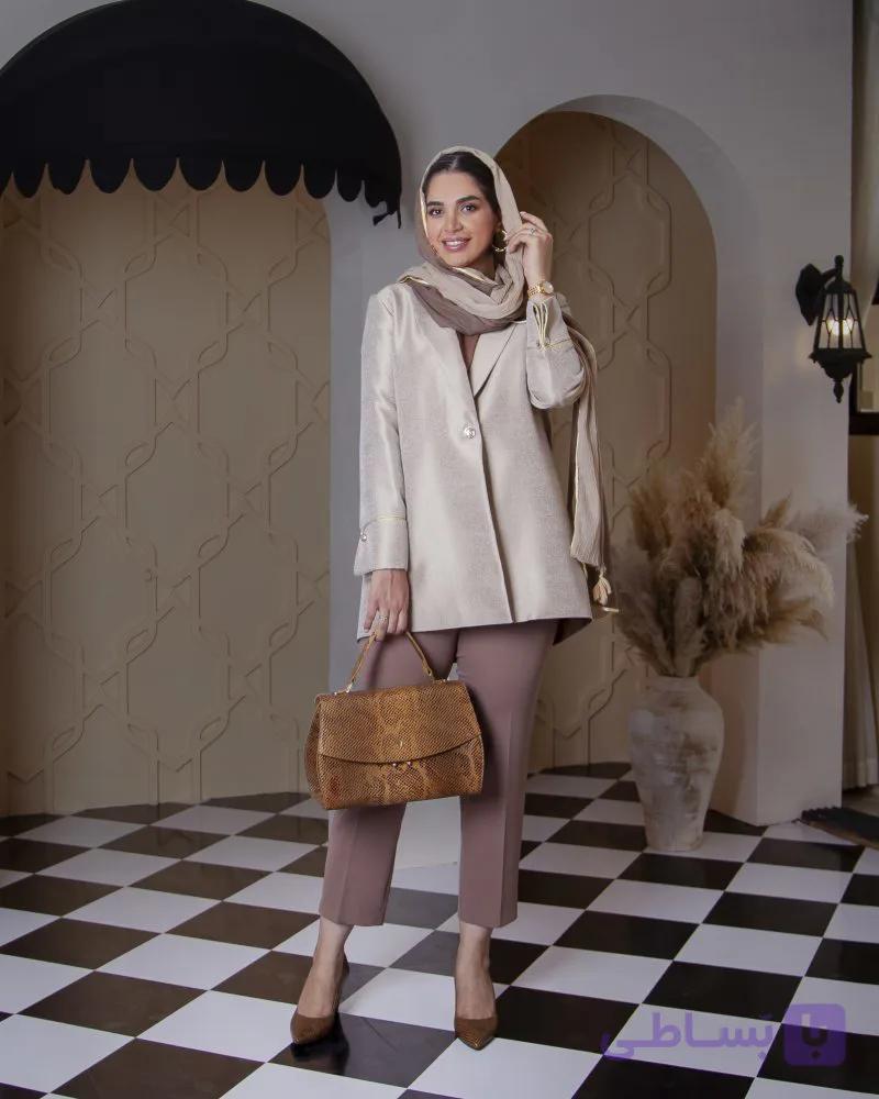 شلوار تک زنانه classic plus شکلاتی | Outlet collection — تصویر 1