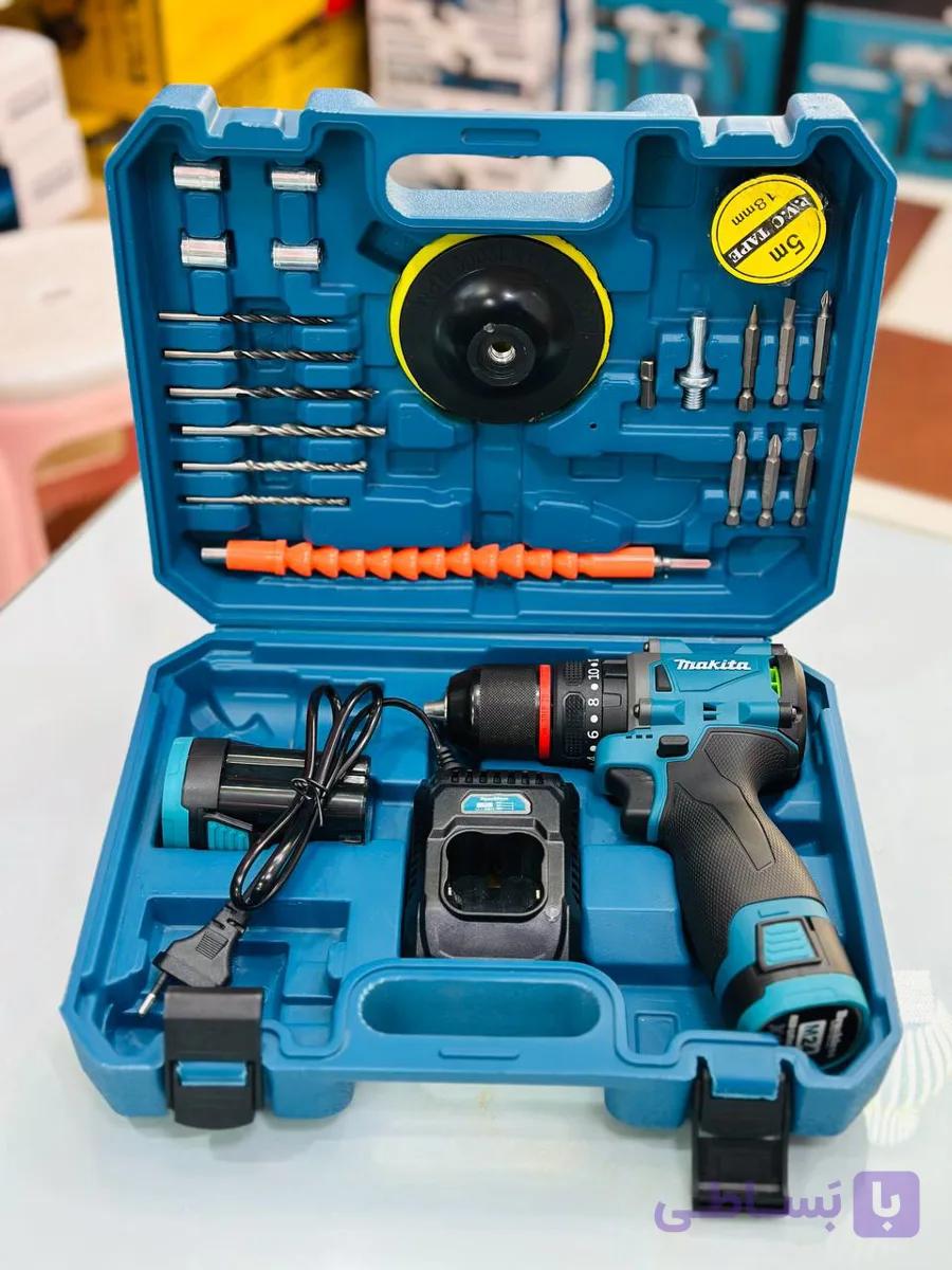 دریل شارژی ۲۴ ولت ماکیتابراشلس با پد پولیش مدل brushless24v — تصویر 1