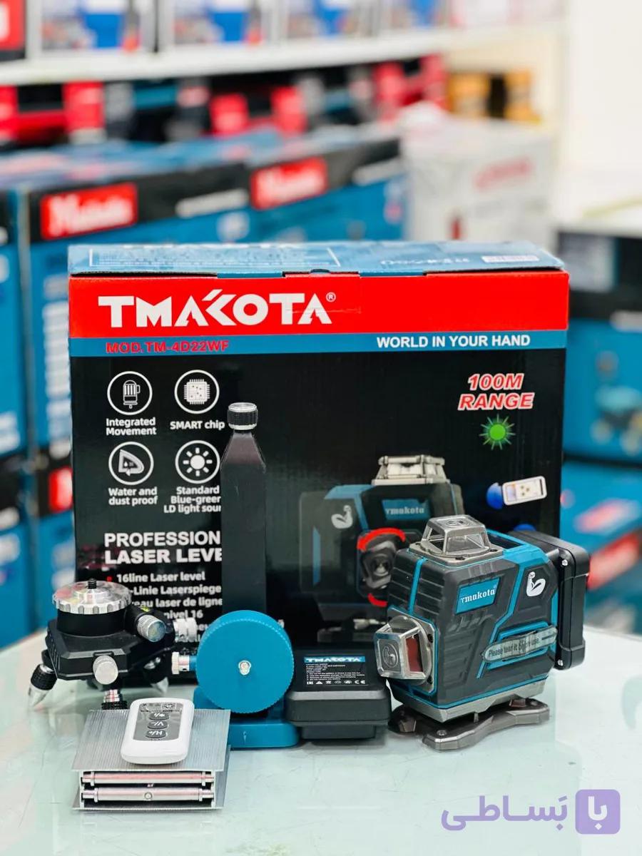 تراز لیزری ماکوتا 16 لاین 4 بعدی 360 درجه لنز چرخشی مدل MOD.TM-4D22WF — تصویر 1