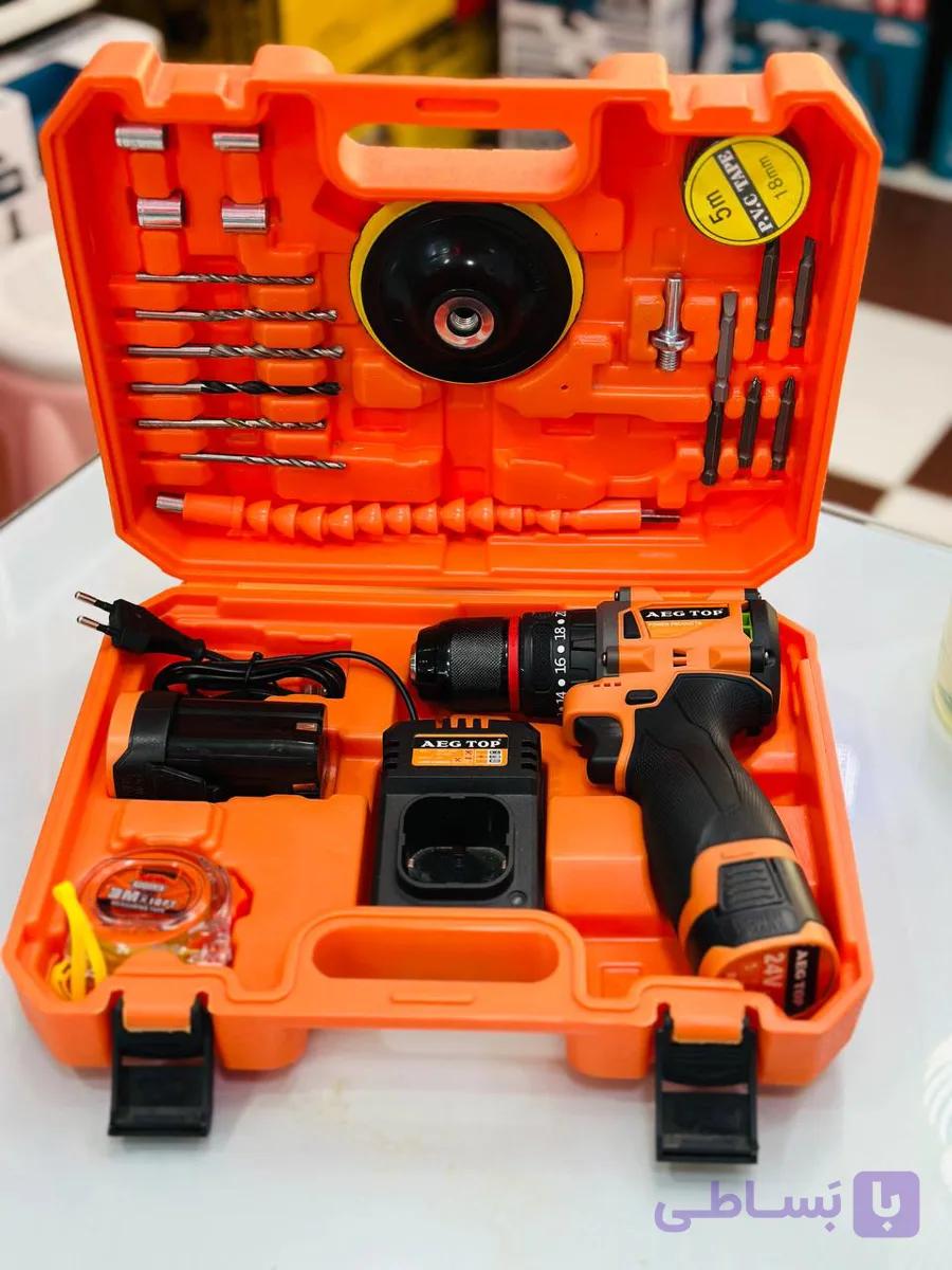 دریل شارژی ۲۴ ولت aeg مدل 24v — تصویر 1