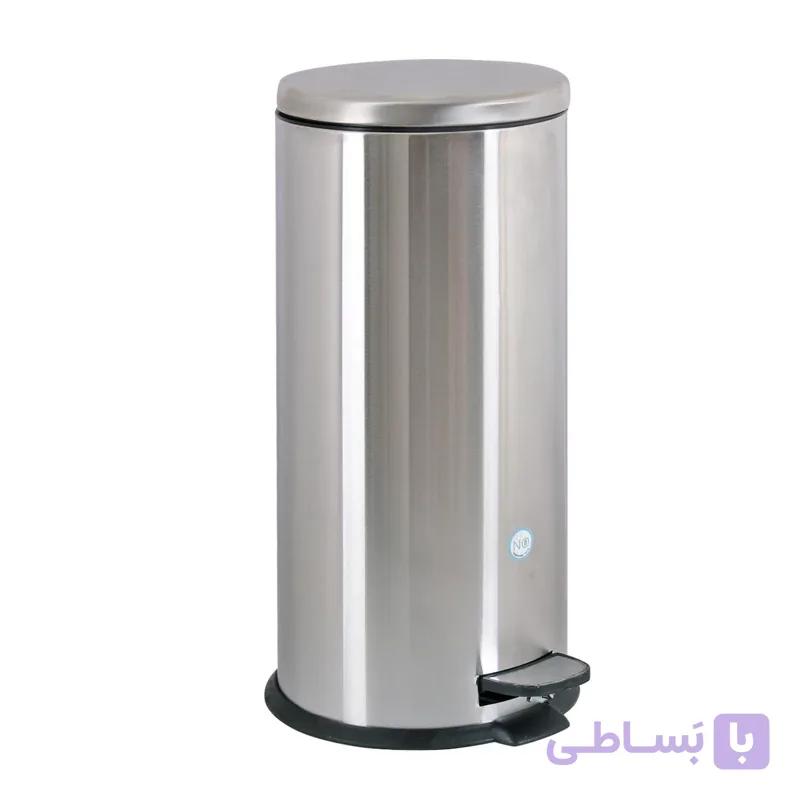 سطل زباله سرکوله مدل پدالی آرام بند حجم 30 لیتر – کد 30S — تصویر 1