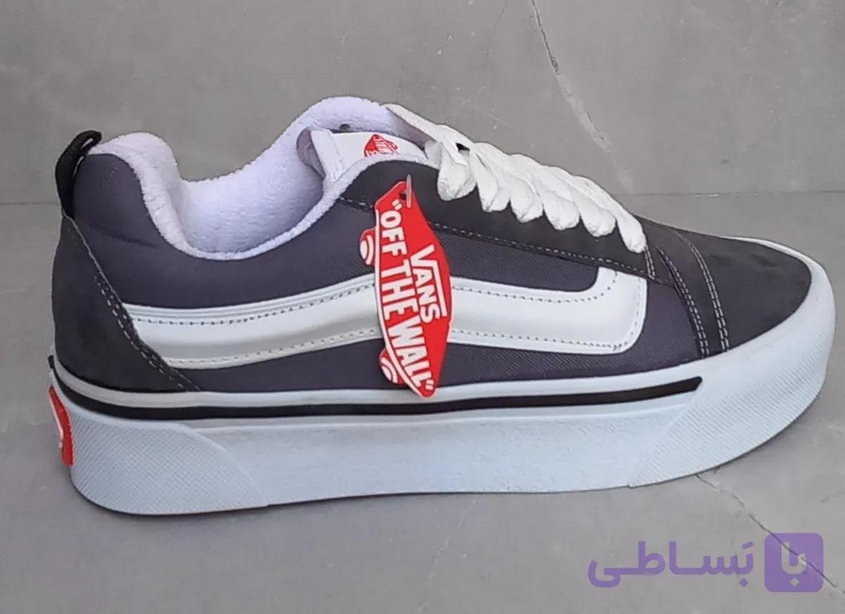 کفش ونس اولد اسکول لژدار طوسی (Vans Old Skool)