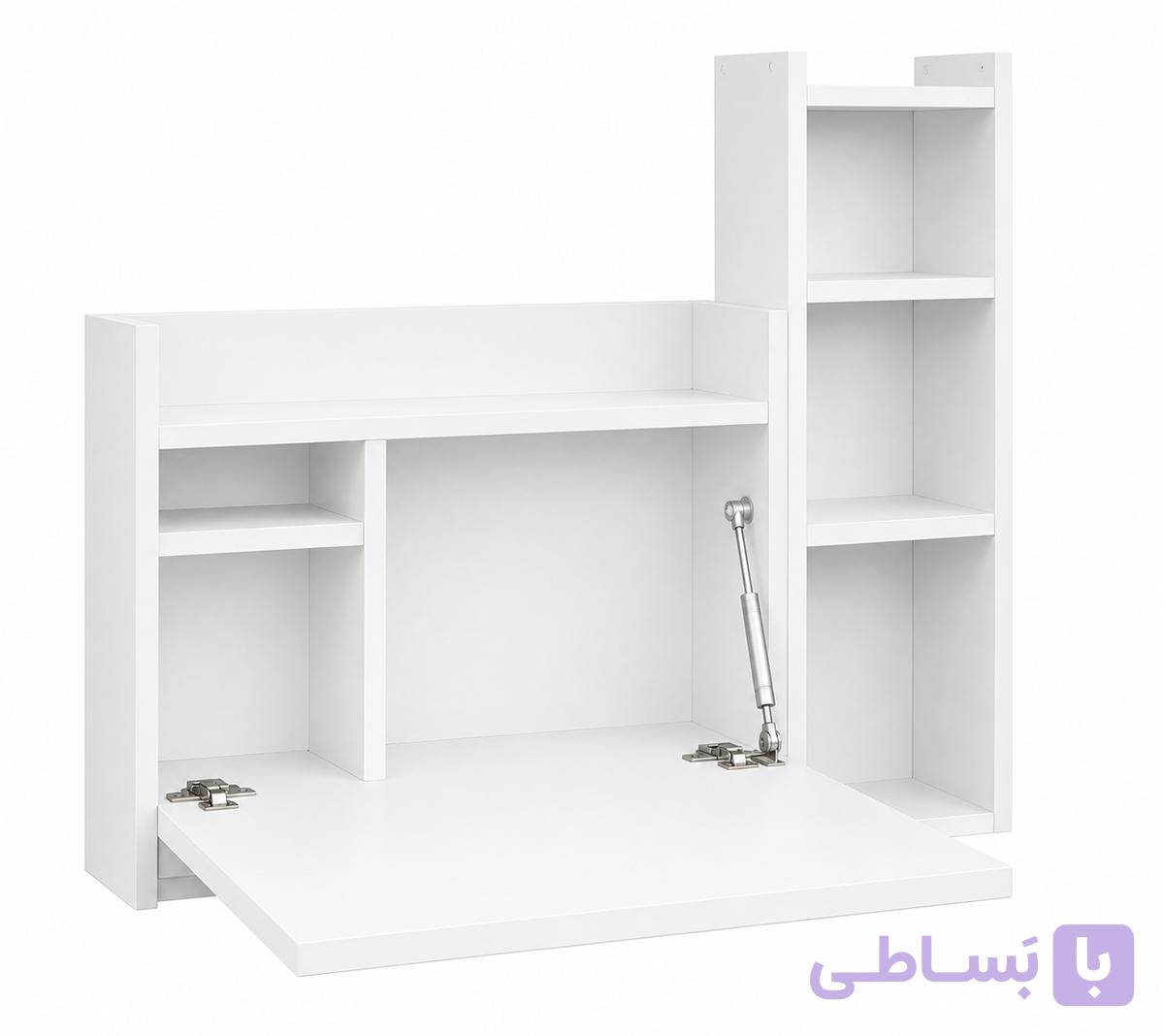 میز تحریر تاشو دیواری مدل01-WDB کتابخانه‌دار | میز کار کم‌جا