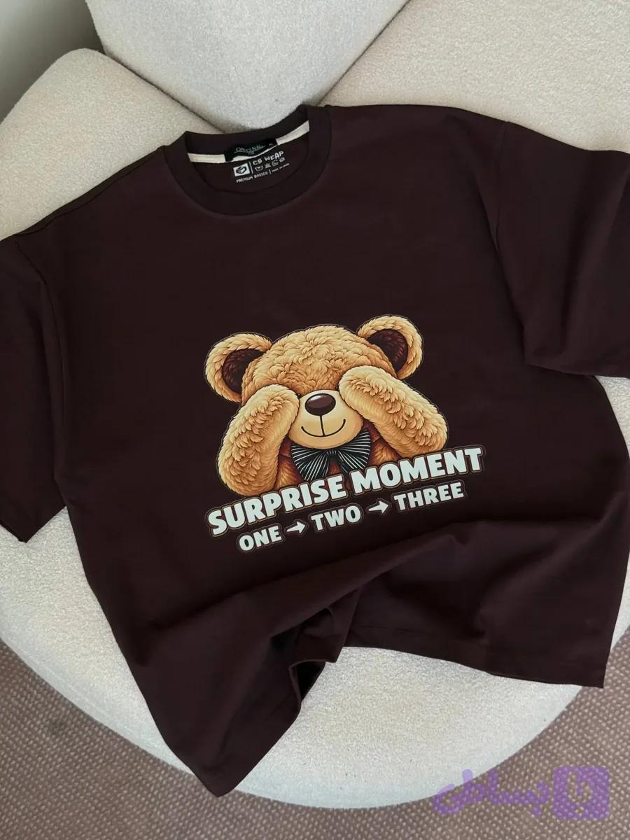 تیشرت ماکان طرح Surprise Teddy