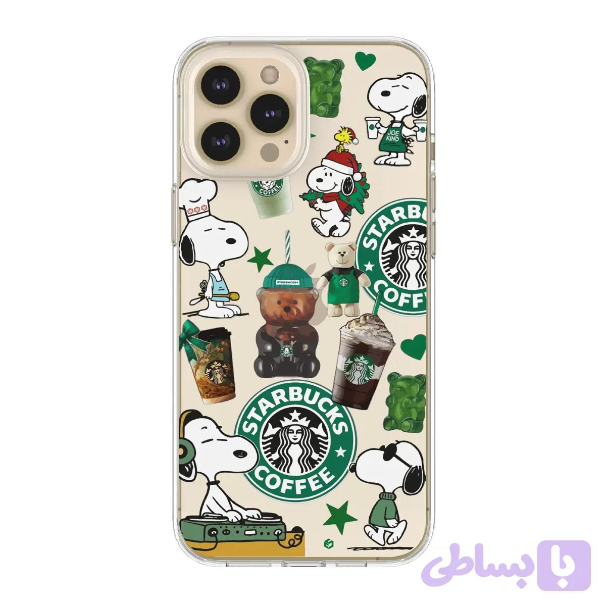 قاب گوشی Snoopy Barista