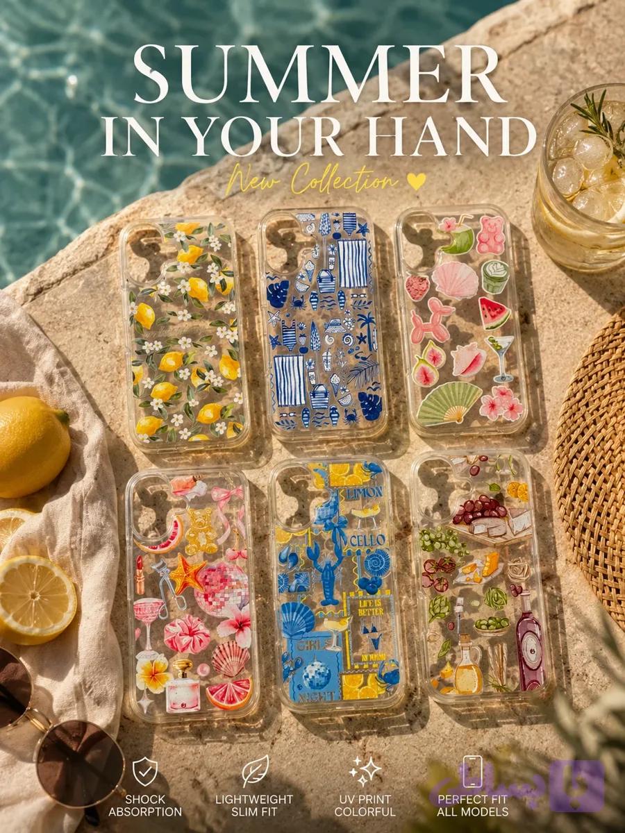 قاب گوشی آیفون گلیتر Summer Glitter CS Collection