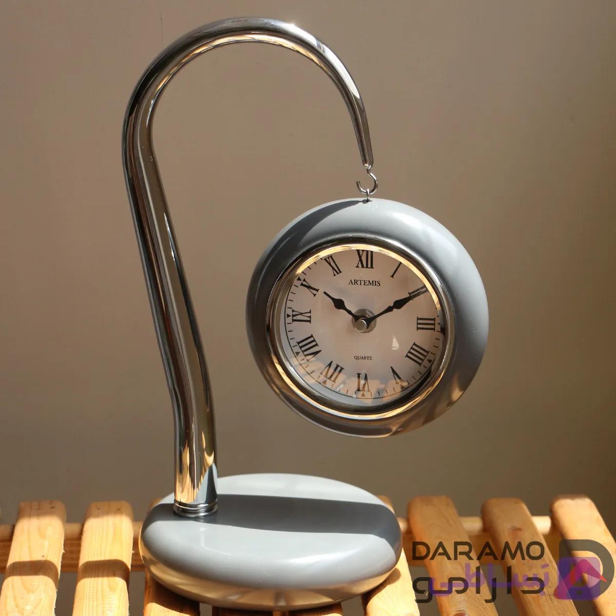 ساعت رومیزی آرتمیس مدل 1010 طوسی — تصویر 1