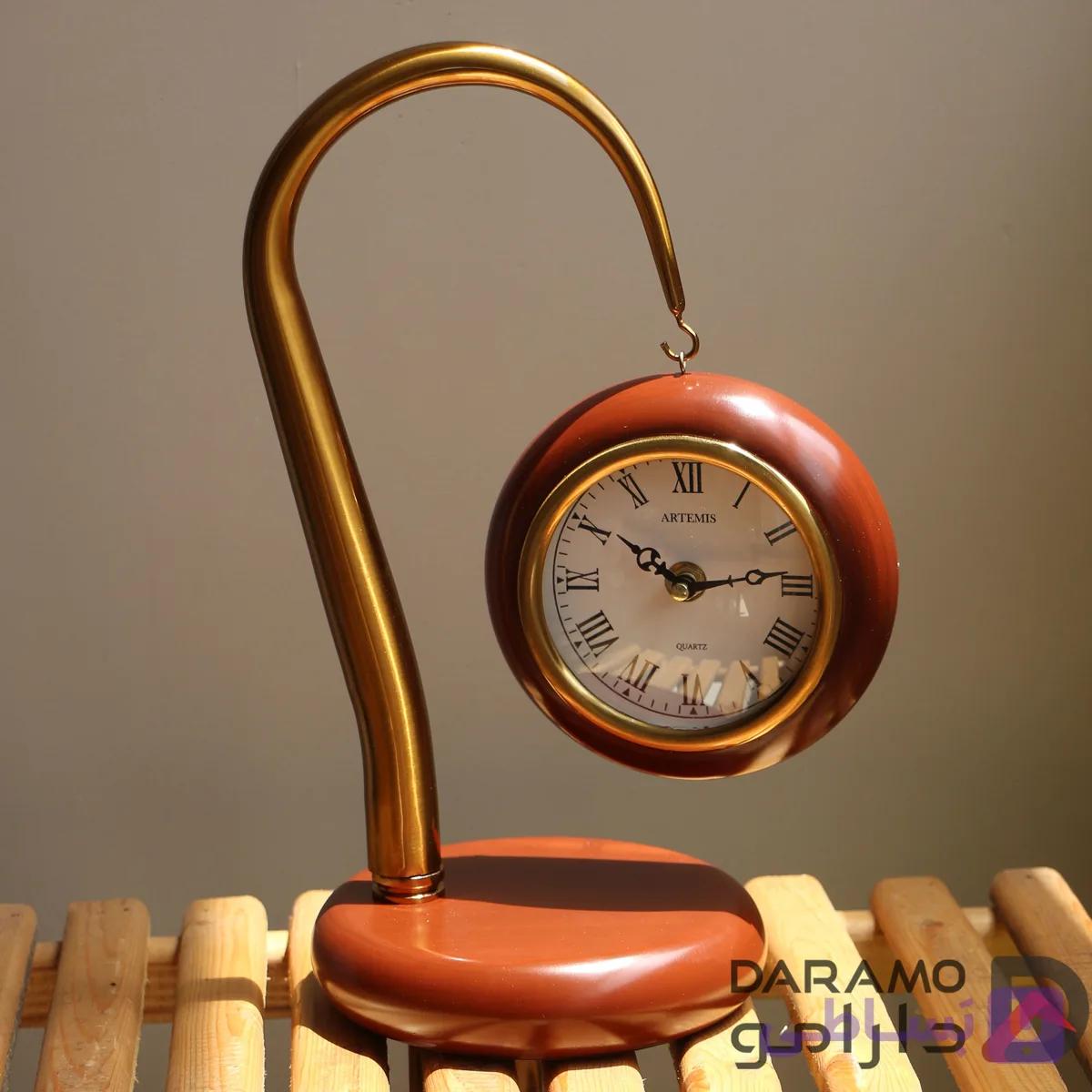 ساعت رومیزی آرتمیس مدل 1010 قهوه‌ای تیره — تصویر 1