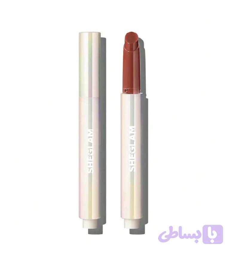 رژ لب استیکی حجم دهنده و براق کننده (لیپ پلامپر) شیگلم SHEGLAM رنگ PEACHY KEEN وزن 2 گرم - هلیا