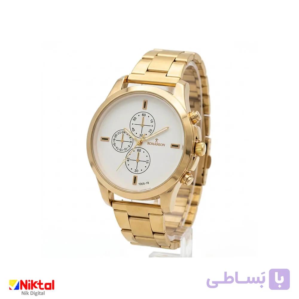 ساعت مچی طلایی استیل W149 | با موتور ژاپنی و بدنه مقاوم با کیفیت ساخت چین — تصویر 1