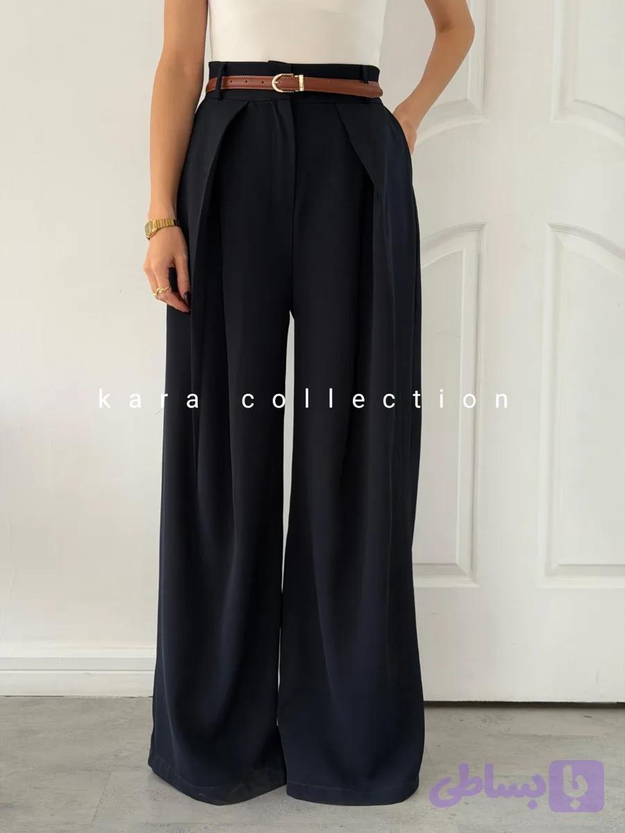 شلوار بگ پارچه ای زنانه مدل bervon