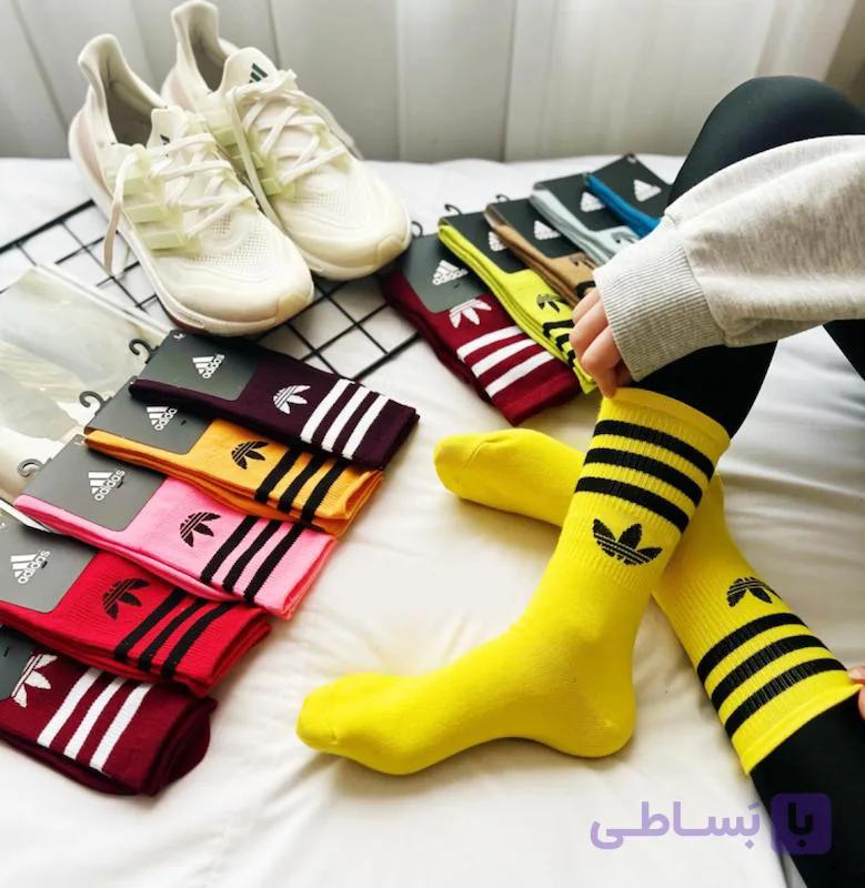 جوراب ساقدار اسپرت طرح آدیداس — تصویر 1