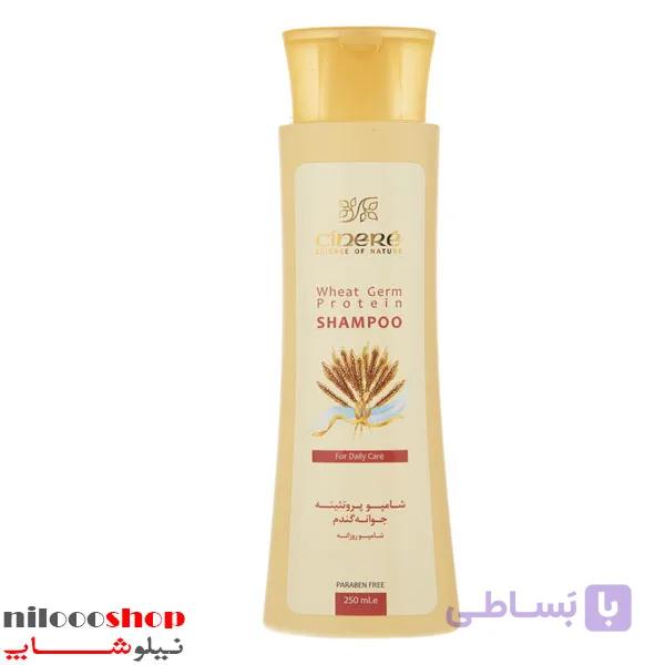 شامپو پروتئینه جوانه گندم سینره حجم 250 میلی لیتر