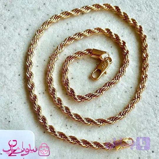 زنجیر طنابی ژوپینگ طول 45 سانت عرض 4 میل کد 9451 — تصویر 1
