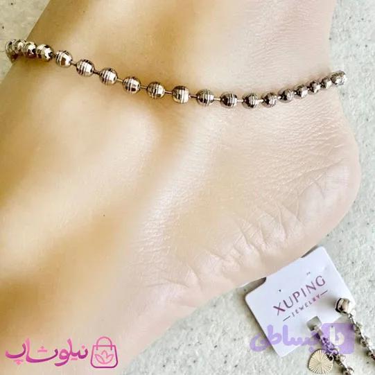 پابند زنانه ژوپینگ مدل آلبرنادو نقره ای رنگ کد 3991