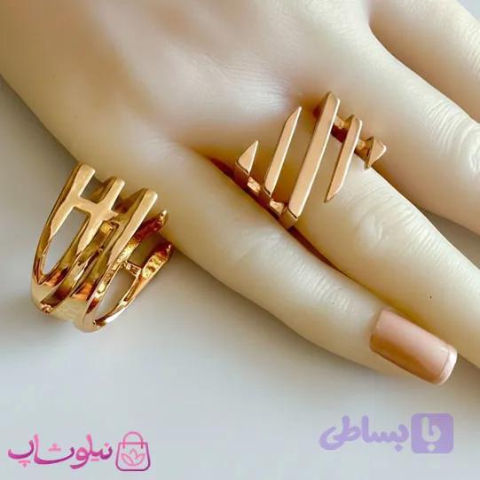 انگشتر زنانه ژوپینگ مدل مربعی و درشت کد 3591 — تصویر 1