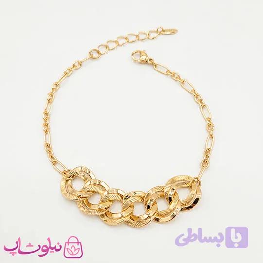 دستبند دخترانه ژوپینگ زنجیری کد 1691 — تصویر 1