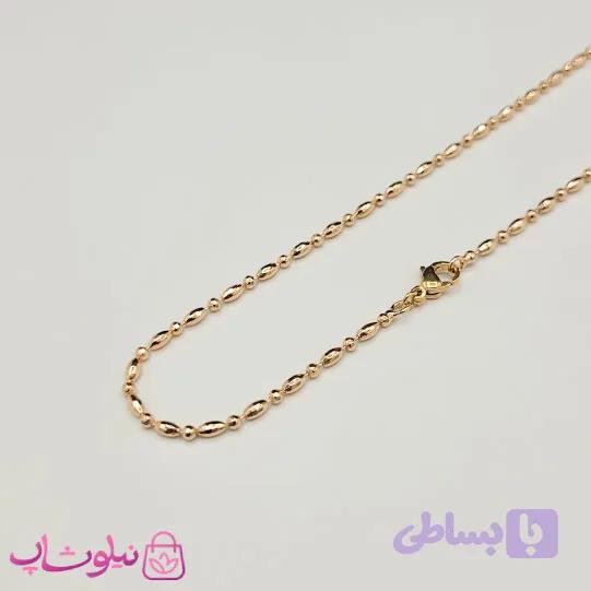 زنجیر زنانه ژوپینگ طول 45 سانت عرض 1.5 میل کد 4991