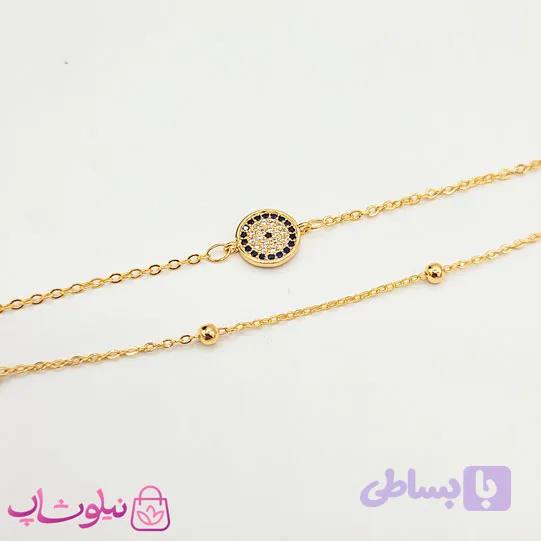 پابند زنانه دولاین YSX با پلاک نگیندار کد 3291 — تصویر 1