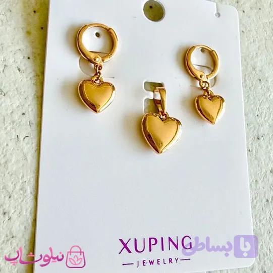 نیم ست زنانه ژوپینگ مدل قلب آینه ای کد 399