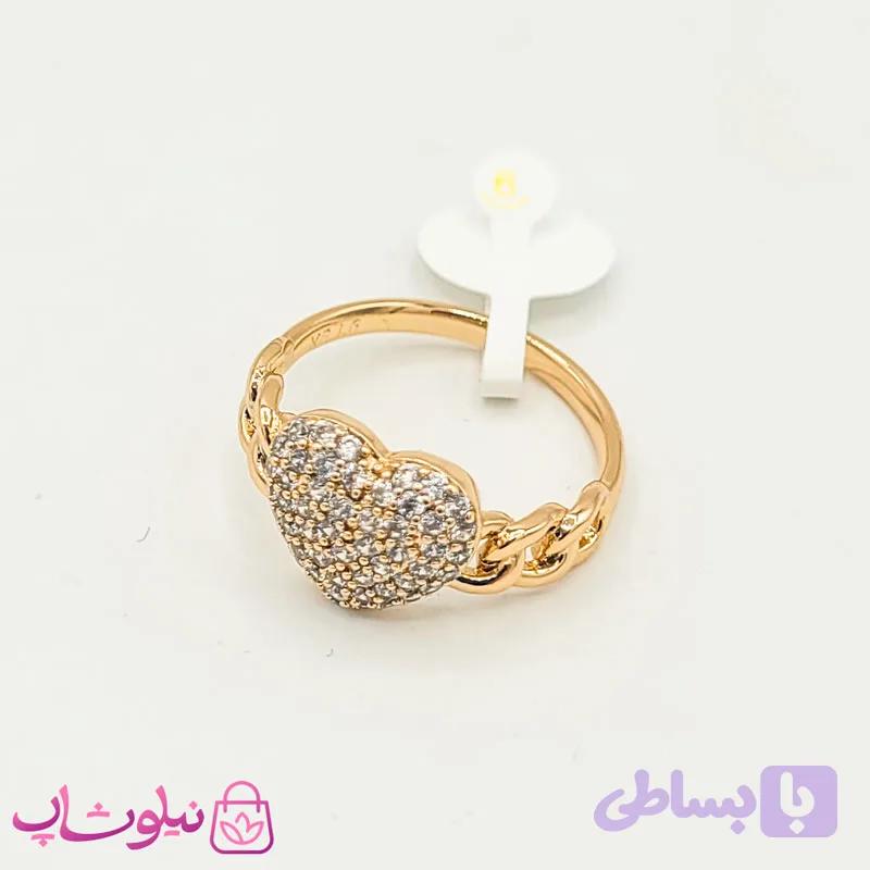 انگشتر زنانه ژوپینگ کارتیه طرح قلب کد 3591