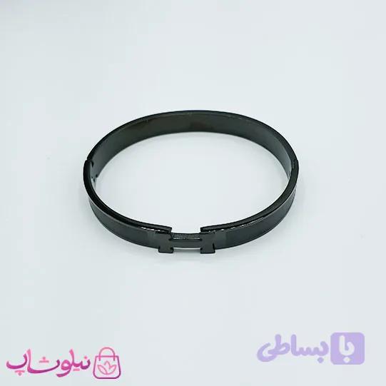 دستبند مردانه زنانه هرمس رنگ فول مشکی کد 329