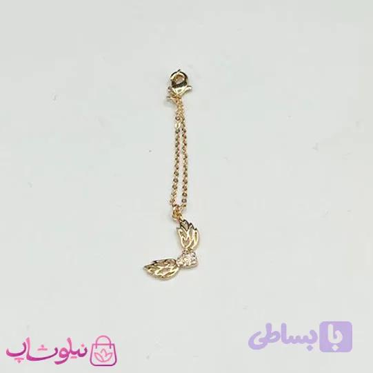 آویز ساعت زنانه ysx طرح قلب و بال کد 899