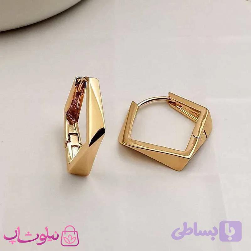 گوشواره زنانه چند ضلعی ژوپینگ کد 2591 — تصویر 1