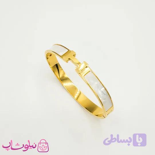 دستبند دخترانه هرمس سفید کد 280 — تصویر 1