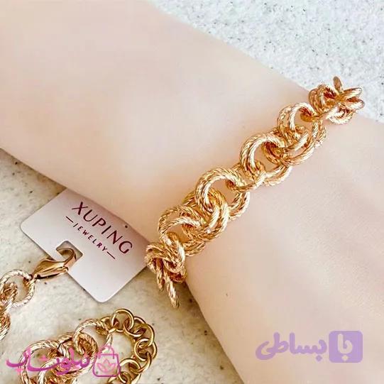 دستبند زنانه ژوپینگ مدل حلقه های درهم کد 945