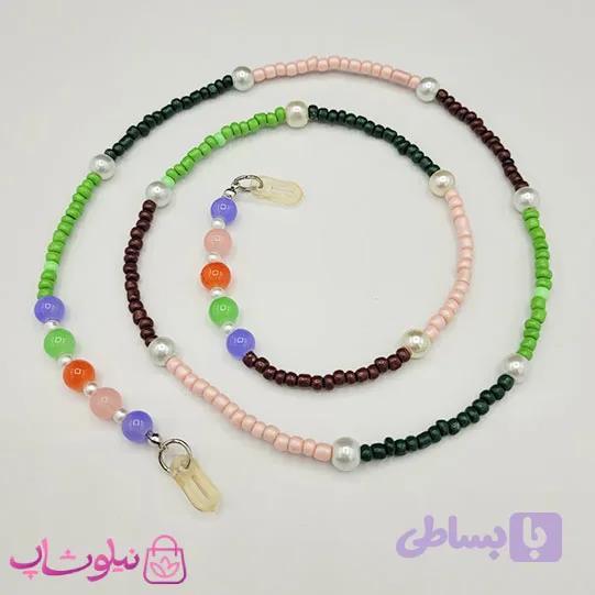 بند عینک دستساز برند N&SH مدل مهره های رنگی کد 200